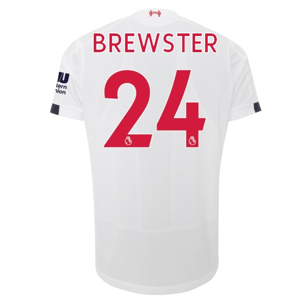 Camiseta Liverpool NO.24 Brewster Segunda equipo 2019-20 Blanco